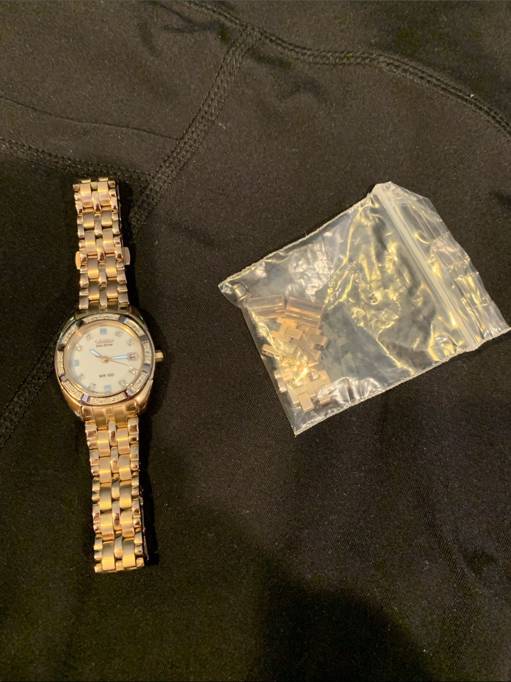 Citizen Eco Drive solar Rose Gold-Tone Bracelet Watch with White Dial